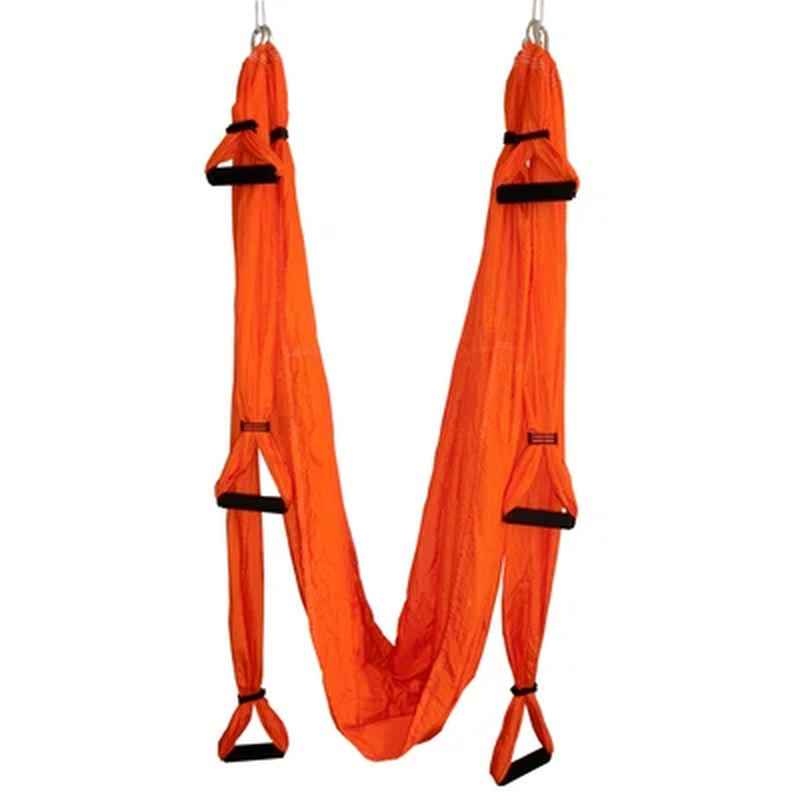 Anti-Gravity Yoga Hammock with Inversion Strap for Strength & Decompression
