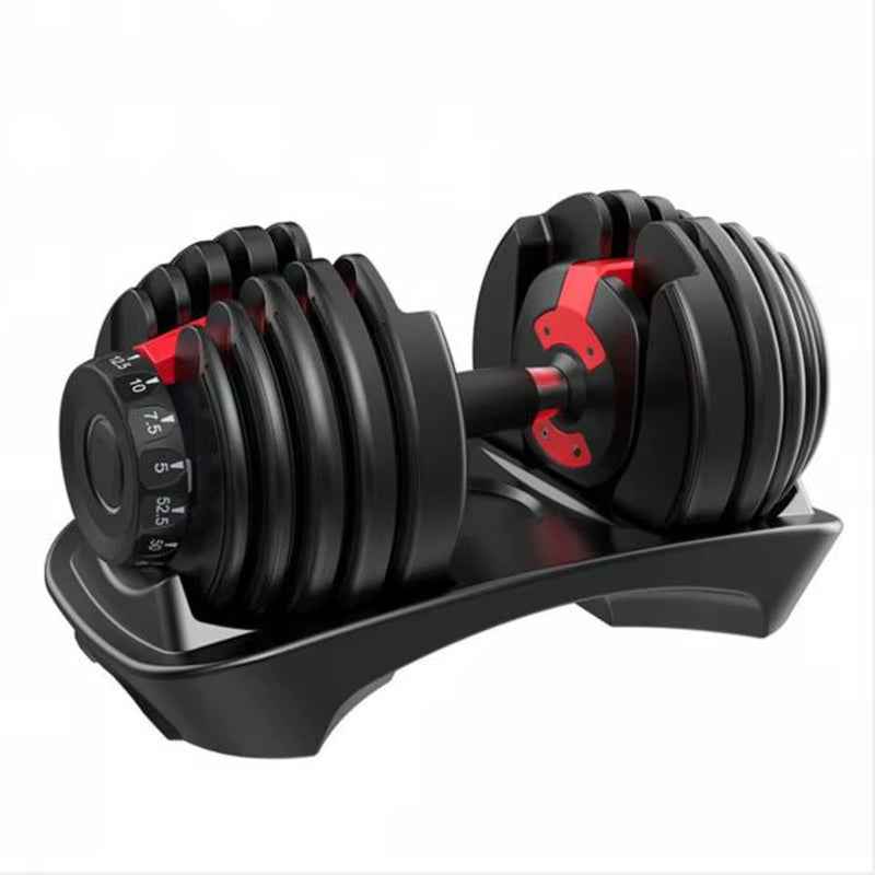 40kg/90lbs Adjustable Dumbbells Set with Quick Dial, Detachable Plates & Anti-Slip Grip