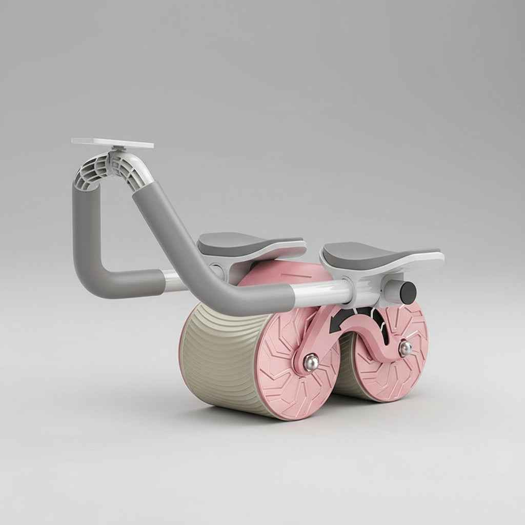 Automatic Rebound AB Roller with Elbow Support for Belly Slimming & Core Workouts