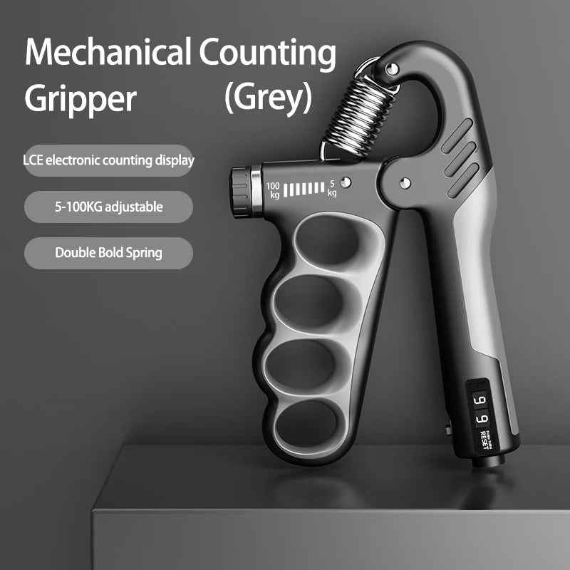 Adjustable Hand Grip Strengthener 5-100Kg with Smart Counter & Non-Slip Design
