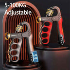 Adjustable Hand Grip Strengthener 5-100Kg with Smart Counter & Non-Slip Design