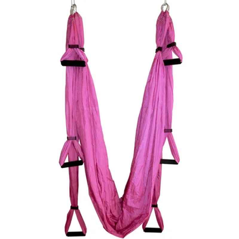 Anti-Gravity Yoga Hammock with Inversion Strap for Strength & Decompression