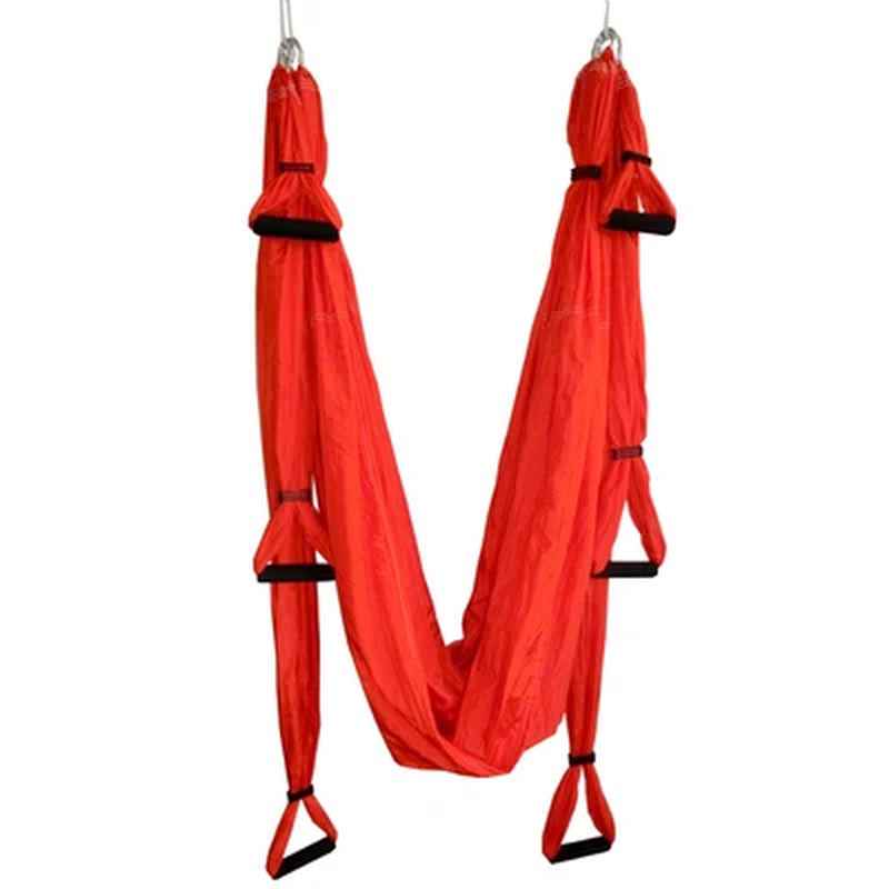 Anti-Gravity Yoga Hammock with Inversion Strap for Strength & Decompression