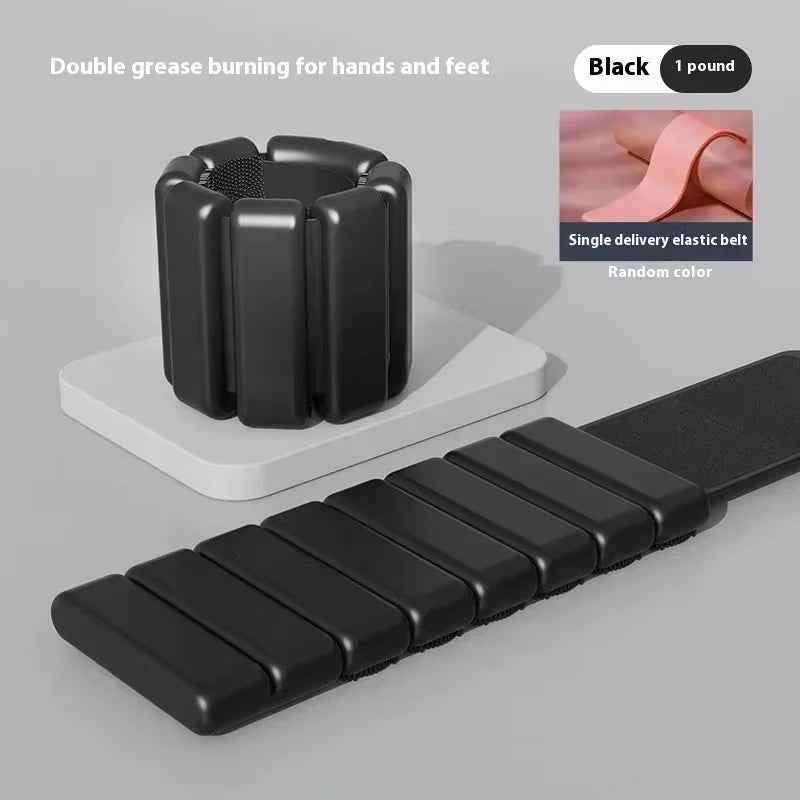 Adjustable Wrist & Ankle Weights Pair Silicone Bracelet for Yoga, Running & Gym