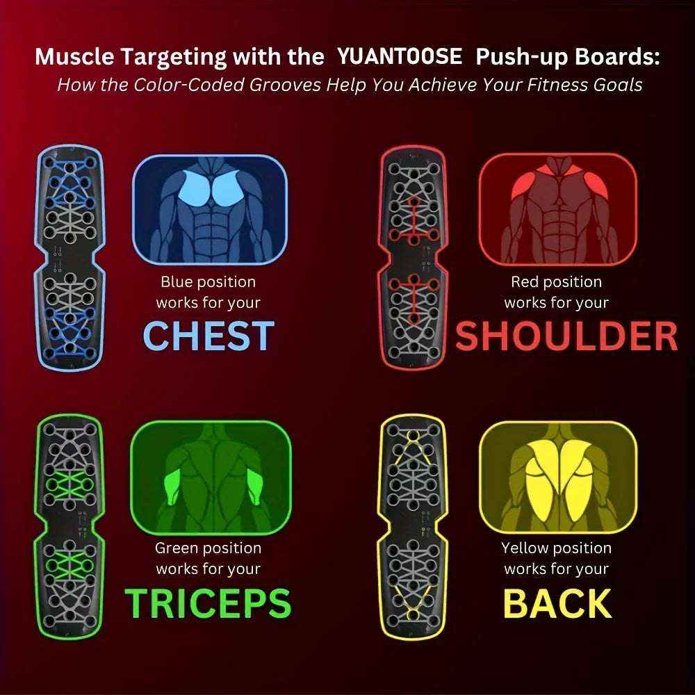 Home Workouts Multifunctional Folding Push-Up Board for Chest, Shoulders & Triceps