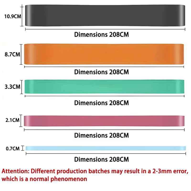 Resistance Band Set with 11 Levels Pull Up Assistance & Heavy Duty Workout Bands