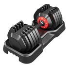 55LB Adjustable Dumbbell Set, 5-in-1 Free Weights for Home Gym, Fast Adjust Handle, Full-Body Workout for Men & Women