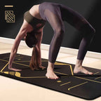 Non-Slip Natural Rubber Yoga Mat for Beginners & Pros