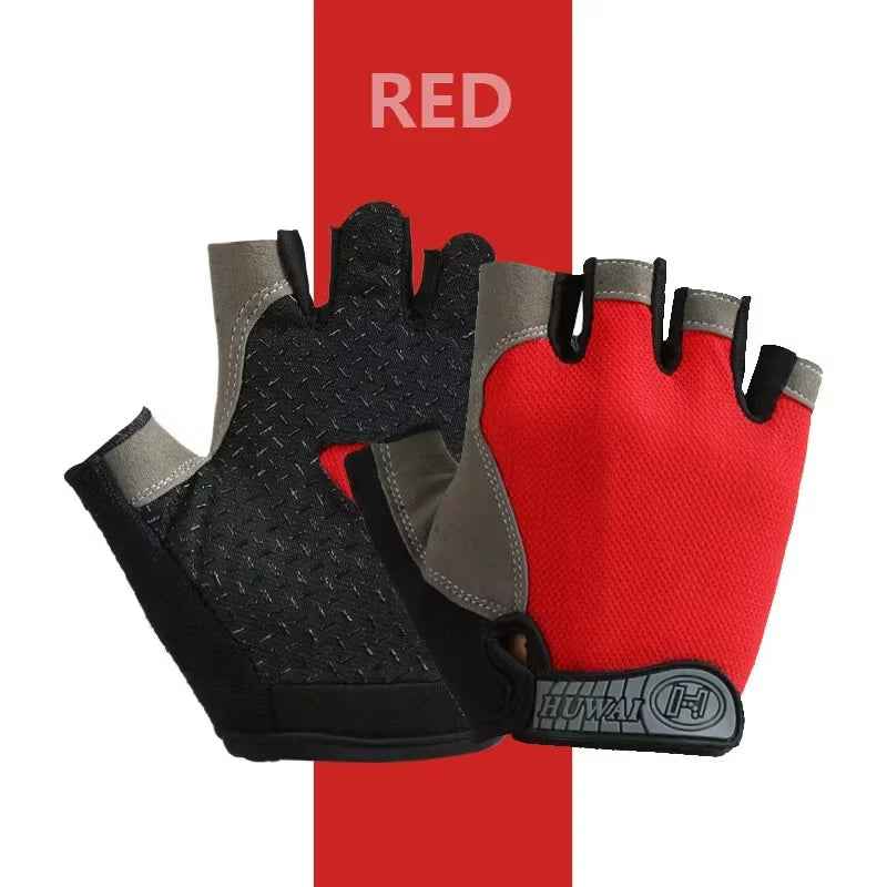 Half Finger Gym Gloves Anti-Slip with Gel Pad for Cycling & Fitness, Men & Women