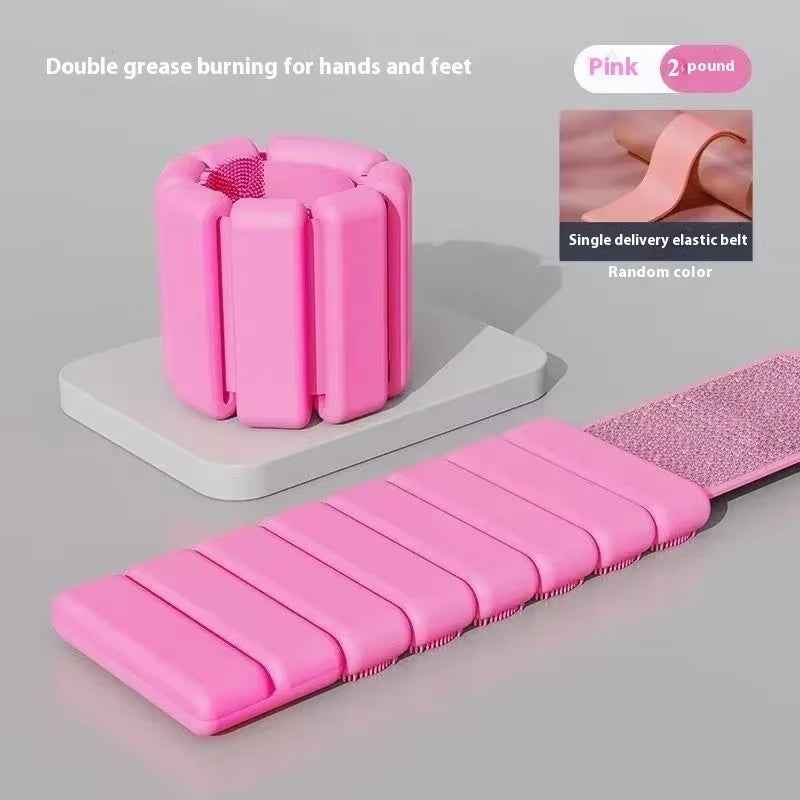 Adjustable Wrist & Ankle Weights Pair Silicone Bracelet for Yoga, Running & Gym