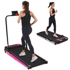 2-in-1 Folding Walking Pad Treadmill with Incline, 2.5HP Quiet Motor, 300 lbs Capacity, Remote & Armrest Control