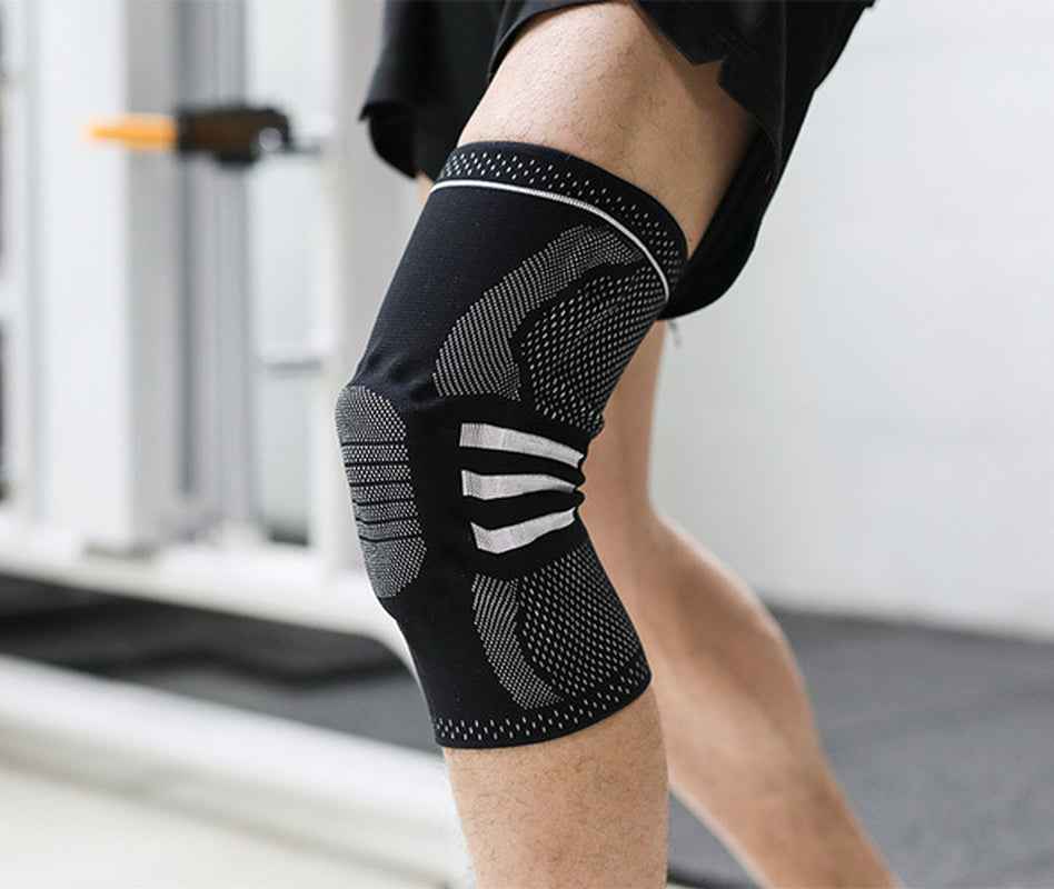 Sports Knee Sleeve Brace for Running & Fitness, Breathable Nylon Knee Support Strap