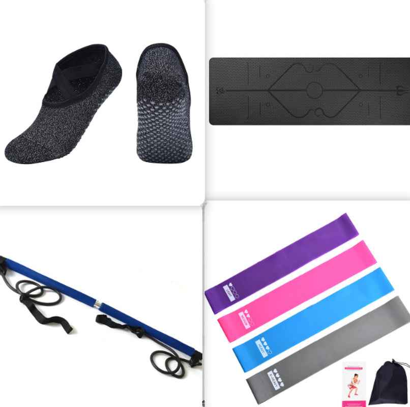 Waterproof Non-Slip TPE Yoga Mat with Position Lines for Beginners