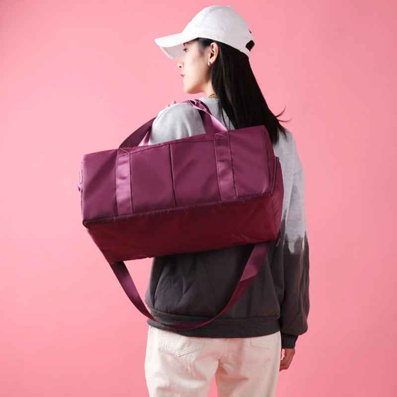 Waterproof Fitness Duffel Travel Bag 36-55L with Shoulder Strap