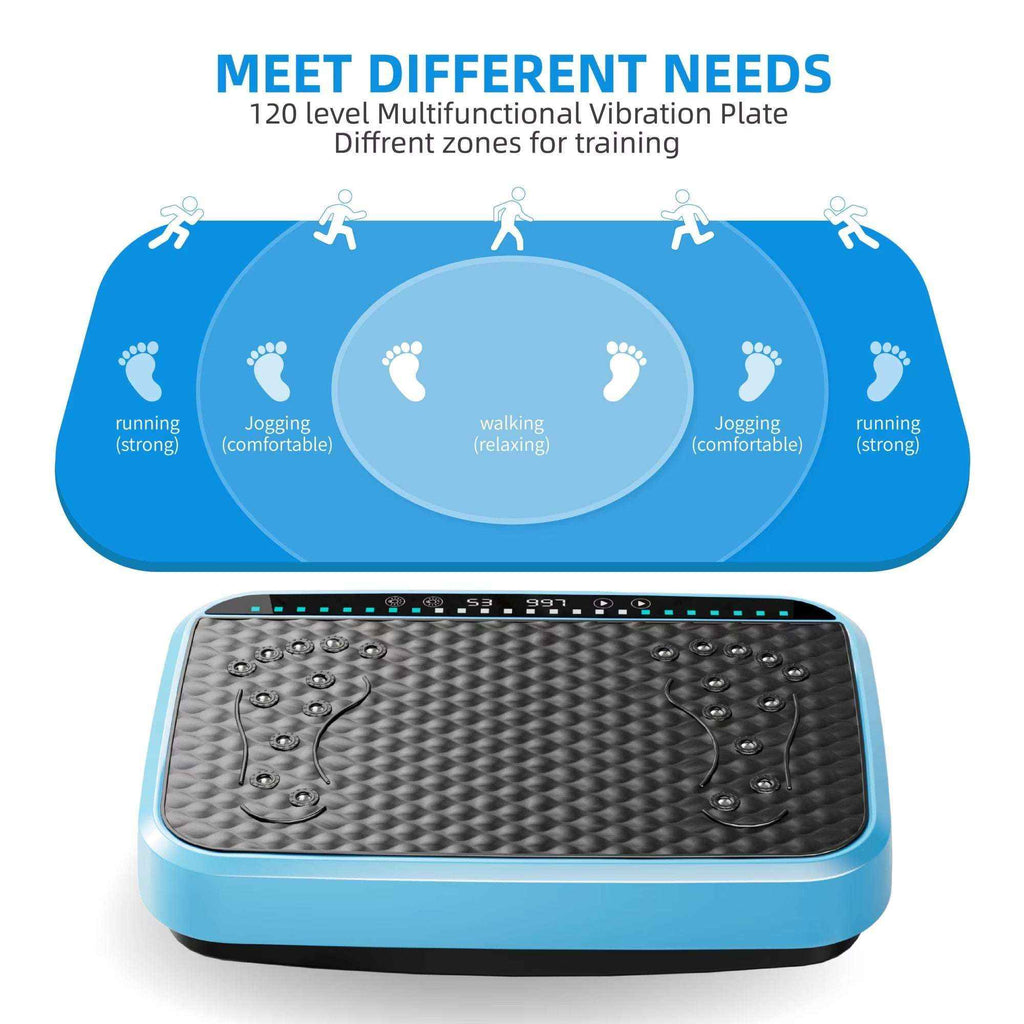 Vibration Plate Exercise Machine with 120 Speed Levels, Whole Body Fitness Platform for Lymphatic Drainage & Weight Loss