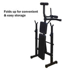 Olympic Weight Bench with Squat Rack & Adjustable Bench for Home Gym