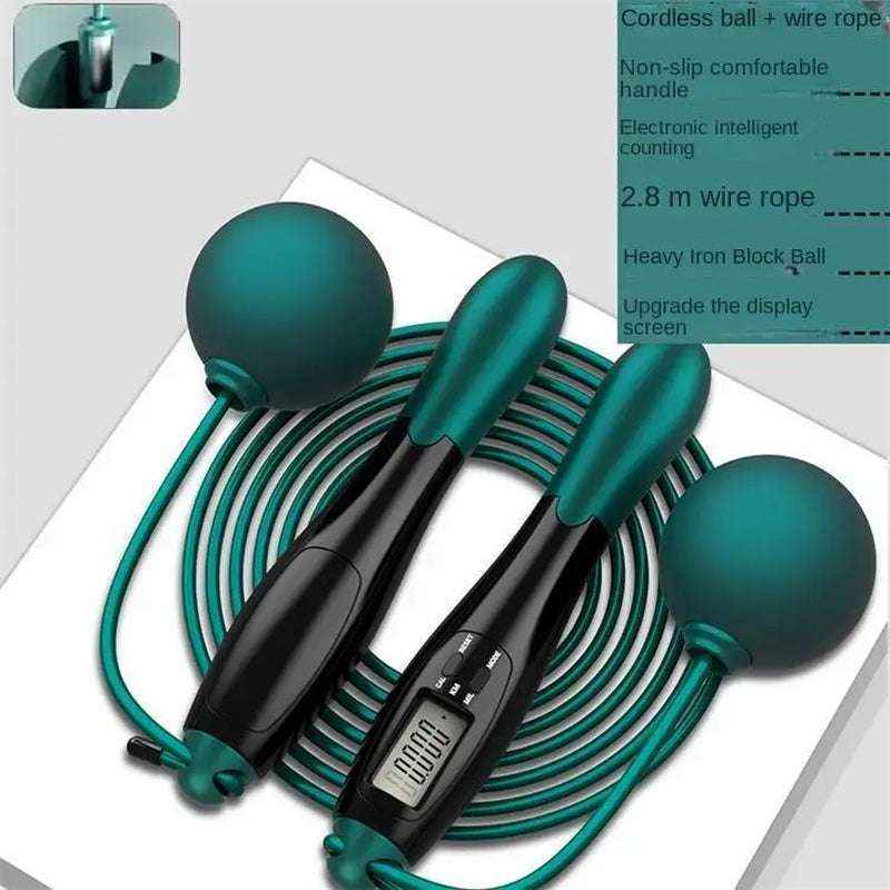 Digital Cordless Jump Rope with LCD Counter for Fitness & Weight Loss