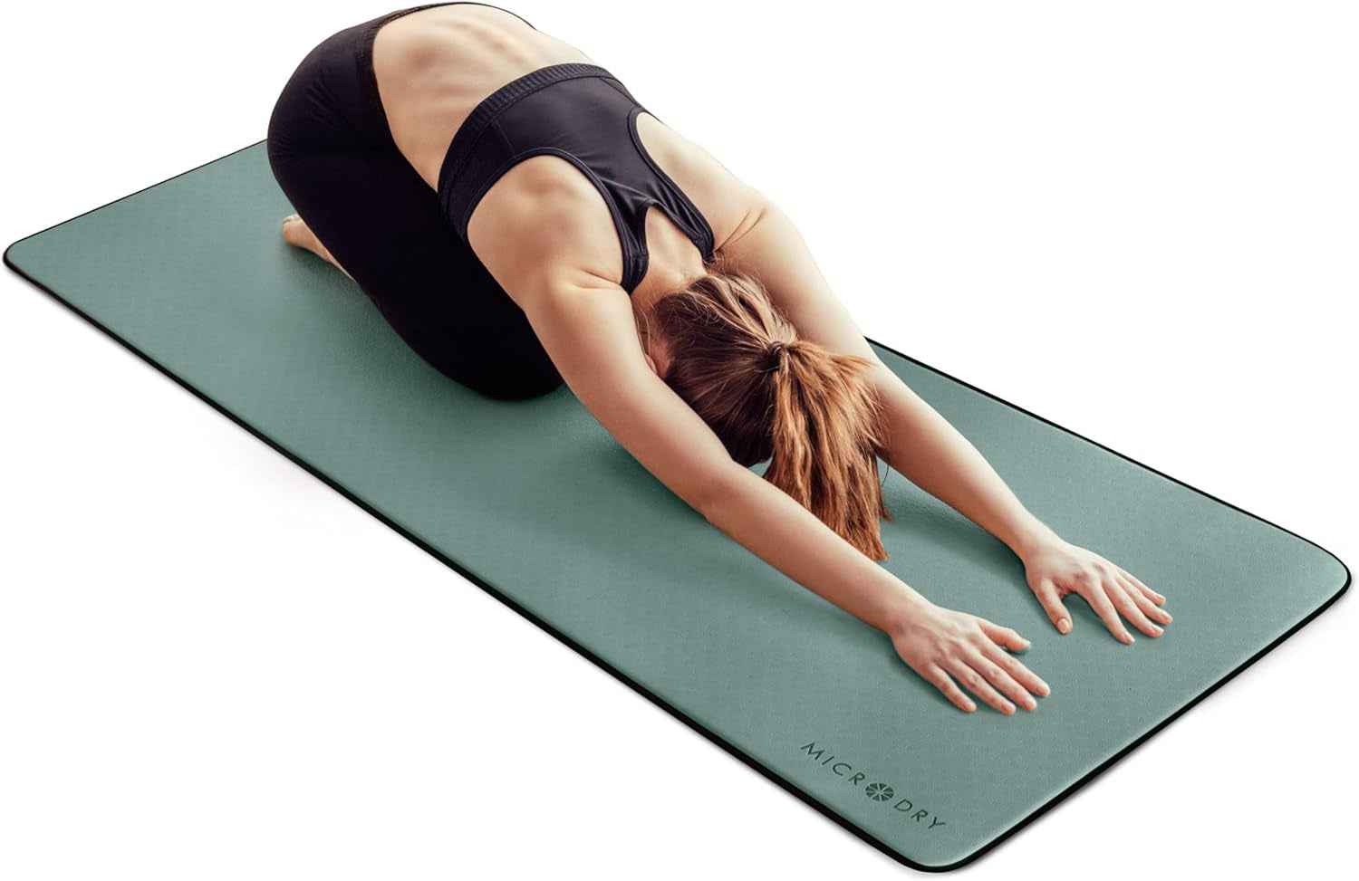 Deluxe Extra Thick Yoga Mat with Non-Slip Surface & Odor Neutralizing Charcoal