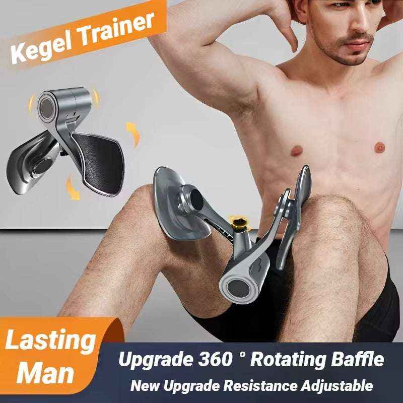 Kegel Pelvic Floor Trainer for Men with Adjustable Resistance & Rotatable Baffle