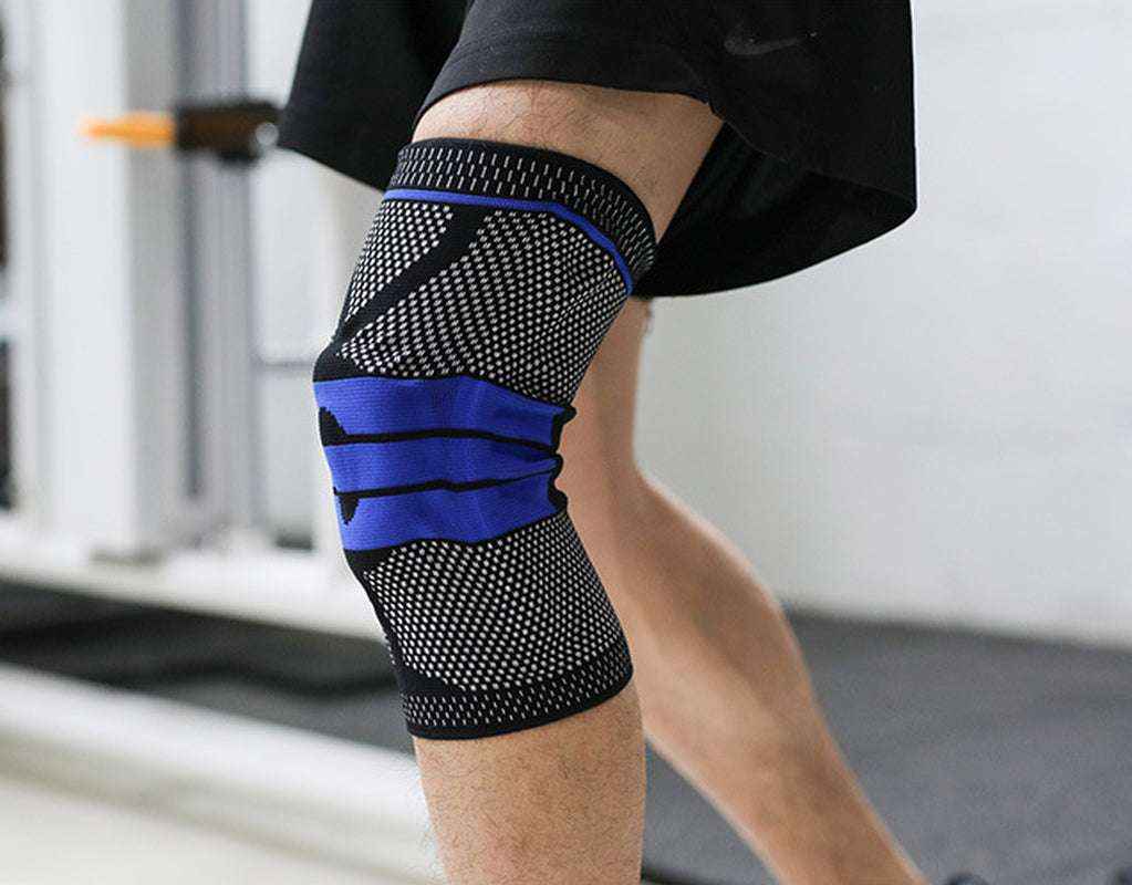 Sports Knee Sleeve Brace for Running & Fitness, Breathable Nylon Knee Support Strap