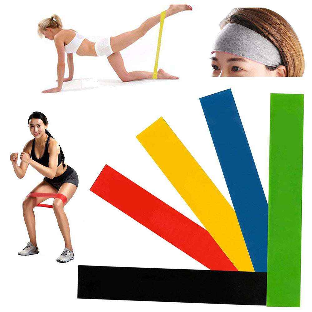 5 Level Resistance Bands Set Latex for Yoga & Strength Training