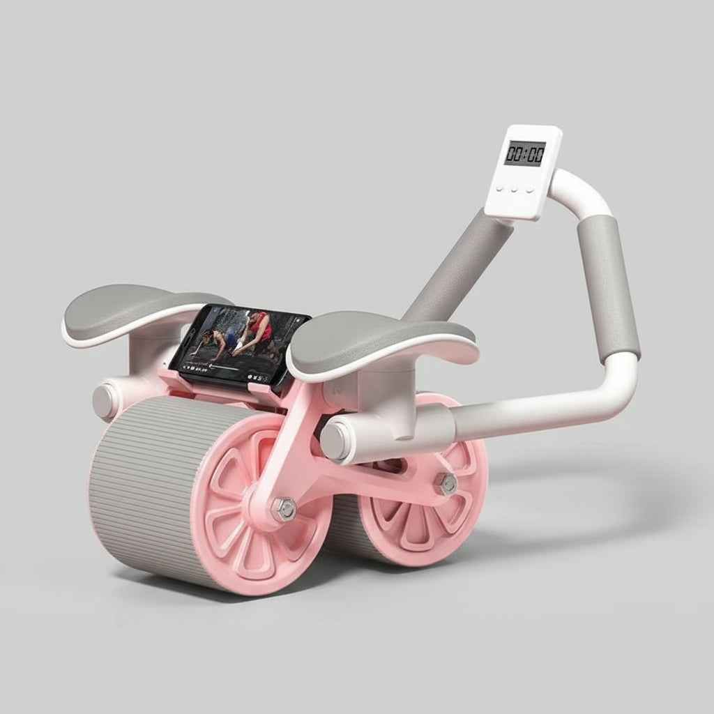 Automatic Rebound AB Roller with Elbow Support for Belly Slimming & Core Workouts