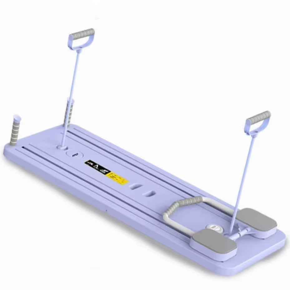 Multifunctional Pilates Board with Resistance Bands & Timer for Full-Body Home Workouts