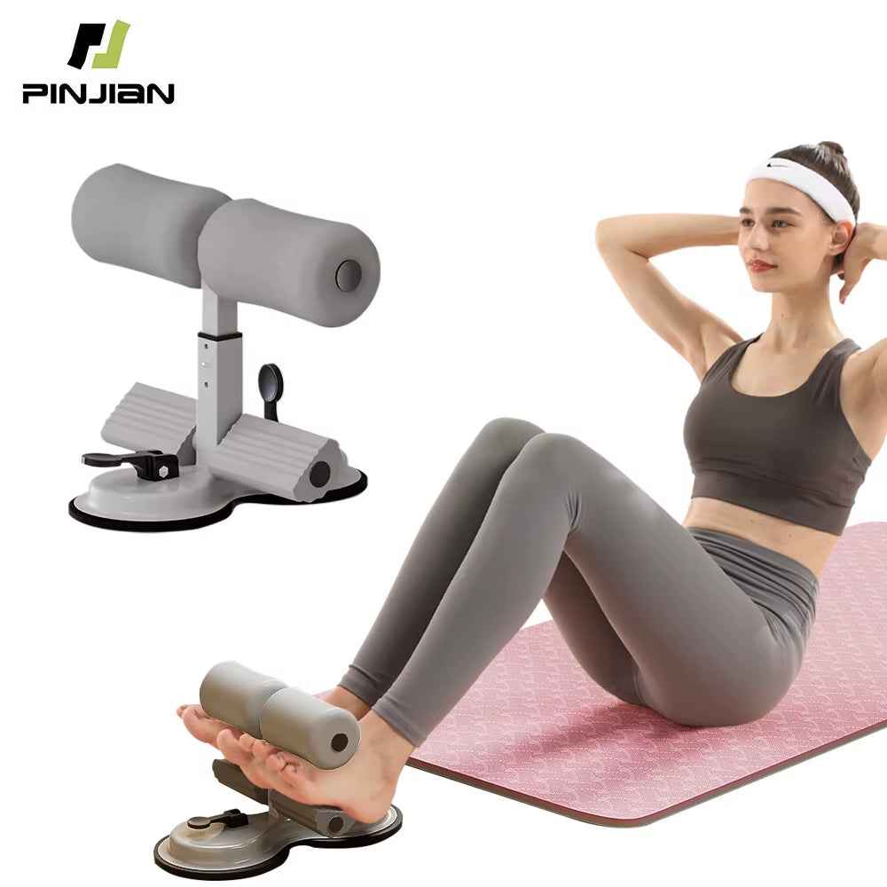 Portable Sit Up Bar with Suction Cup & Adjustable Height for Home Fitness