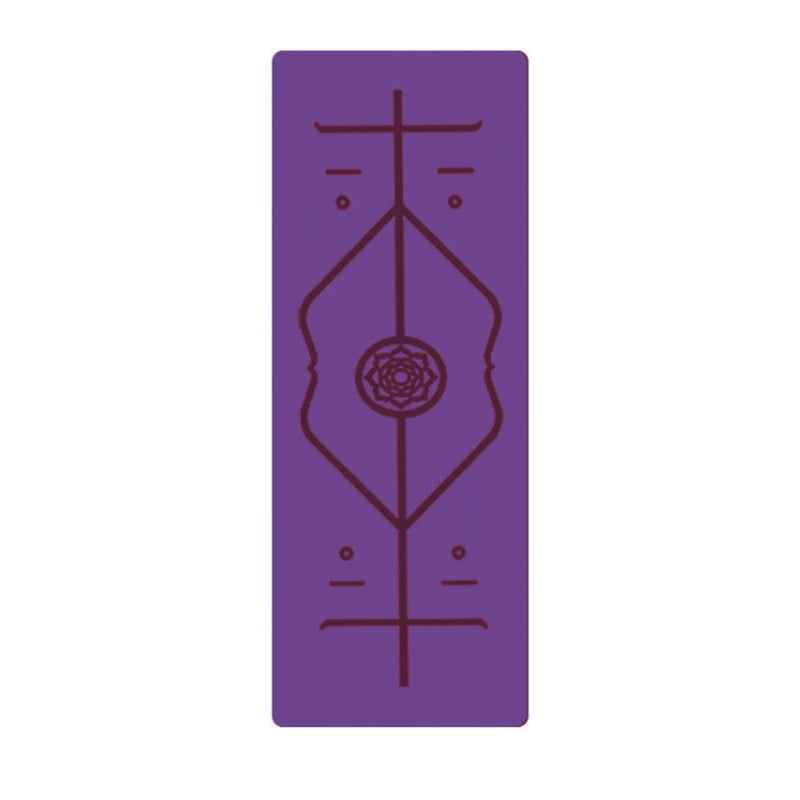 Waterproof Non-Slip TPE Yoga Mat with Position Lines for Beginners