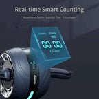 Fitness AB Roller Wheel with Smart Chip Display for Core & Abs Sculpting