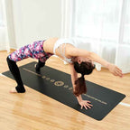 Non-Slip Natural Rubber Yoga Mat for Beginners & Pros