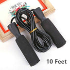 Adjustable Skipping Rope with Bearings - 10ft Tangle-Free Speed Jump Rope for Fitness